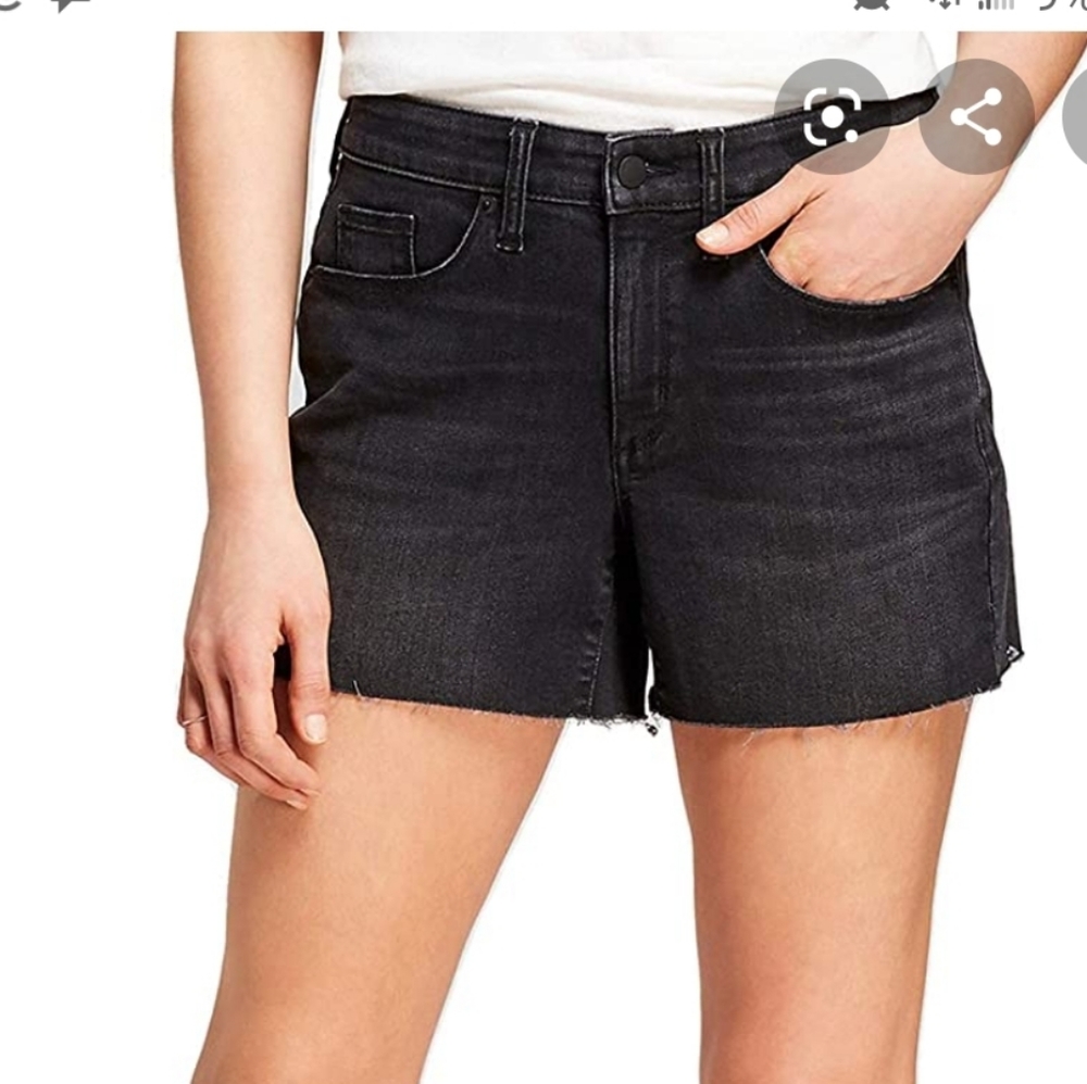 3 FOR $10 High Waisted Black Denim Shorts size 12